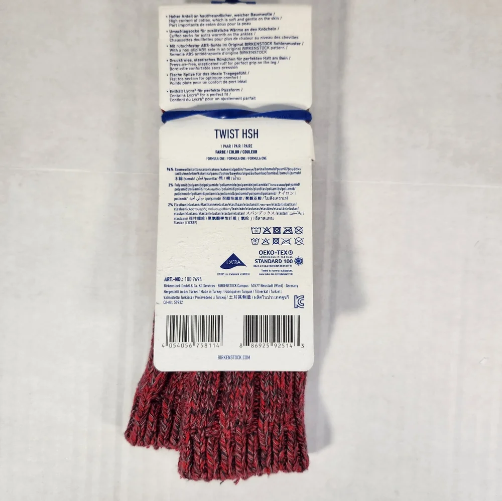 NWT Boy's Birkenstock Twist ABS Socks